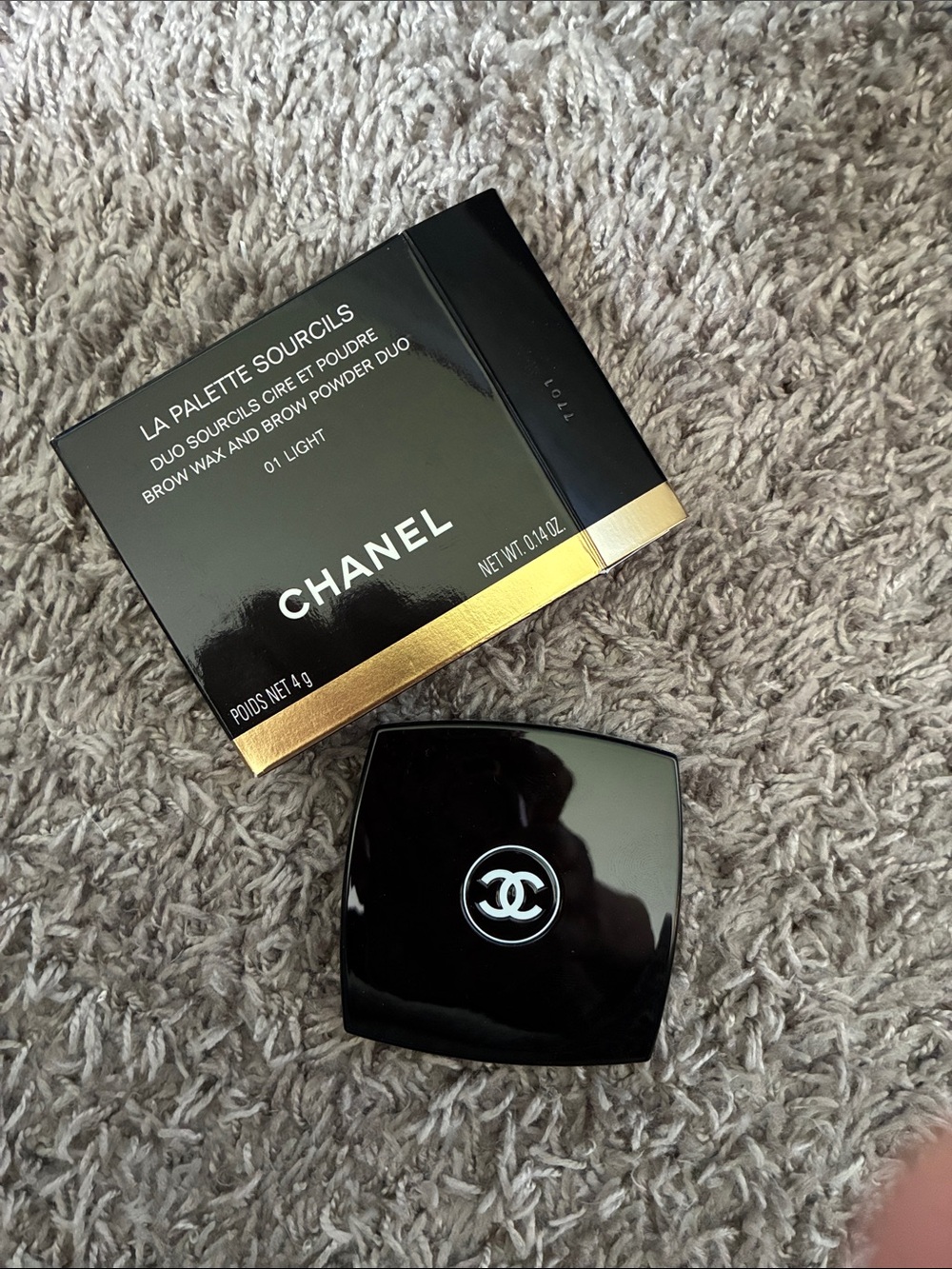 CHANEL, Brown Wax and Brow Powder Duo, 01 Light, NIB!